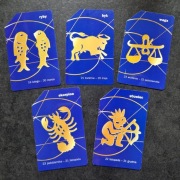 Karta telefoniczna 5 sztuk znaki zodiaku