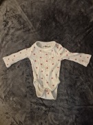 Primark pajacyk śpioszki piżamka dziewczęca różowy serduszka 62