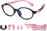 Okulary dla dzieci 5–10 lat  Blokujące niebieskie światło  Regulowany pasek