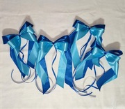 I152 Kokardy na klamki samochodu dekoracja auta Handmade zestaw 4 szt.