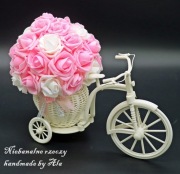 Rower rowerek róże różyczki rowerek z różami