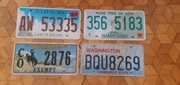 4 tablice rejestracyjne usa oryginal