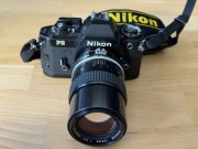 Nikon FG + nikkor 135 mm 3.5