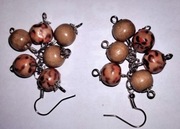 Kolczyki gronka w panterke