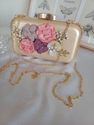 Złota Kopertówka - Kwiaty 3D