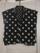 Koszula z krótkim rękawem w białe grochy M Pinkline 