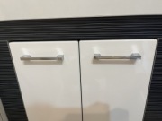 Uchwyt meblowy srebrny błyszczący 96 mm