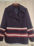 Tommy Hilfiger Massimo dutti Zara 70% wełna XL granat kurtka płaszcz 