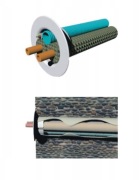 Rozeta tunel osłona przebicia dziury w ścianie do rur klimatyzacji60x160mm