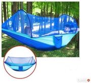 Hamak z moskitierą, zamek błyskawiczny, mocny do 2