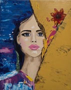 Wyjście ze strefy komfortu obraz ręcznie malowany 40x50 cm