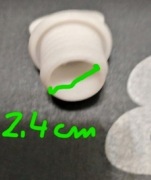 Korek do termoforu biały 