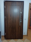 Drzwi Zewnętrzne 90 Lewe Kolor Orzech ciemny