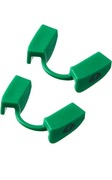 Gelfort Ochraniacze na zęby podnoszenie ciężarów siłowych 2 sztuki zielone 