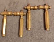 Piękne stare, mosiężne klamki 