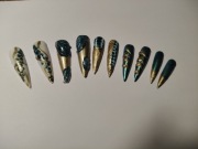 Szponypterodaktyla Handmade tipsy własnoręcznie malowane 