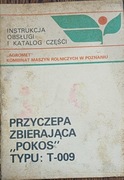 Przyczepa zbierająca Pokos, Agromet, katalog+instrukcja