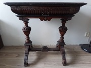 Antyk stolik dębowy XIXw.