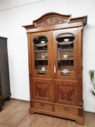 Dębowa biblioteczka witryna  antyk 475/2024 