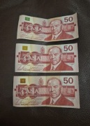 Kolekcjonerskie banknoty - dolary kanadyjskie z 1988