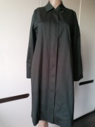 COS S ZIELONA SUKIENKA PŁASZCZOWA PROSTA ZAMEK