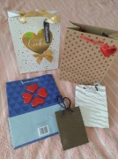 Torebki Prezentowe Zestaw Ozdobne Urodziny Serce Złote Wielkanoc