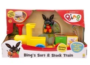 BING KRÓLICZEK POCIĄG CIUCHCIA KLOCKI SENSORYCZNE DŻWIĘKI FIGURKA