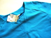 H&M bluzka 44 46 kolor WOW błękit egipski neon 110 cm pachy wiskoza 