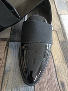 Venezia czarna lakierowana skóra mokasyny lofersy 38