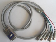 Przewód 5x BNC/wtyk z przełącznikiem