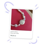 Kolia z pereł słodkowodnych 47 cm