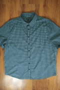 Koszula Angelo Litrico r. XXL 45/46 miętowa męska w kratkę krótki rękaw 