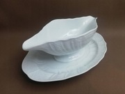 Hutschenreuther śliczna stara sosjerka biała porcelana z reliefami