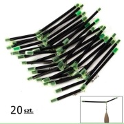 Wędkarstwo. Rurki antysplątaniowe 20 szt. 20 cm. Komplet.
