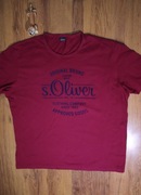 T-shirt s.Oliver r. XXL różowy męski kr rękaw bawełna 
