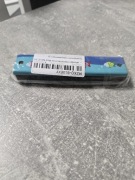 Drewniana harmonijka zabawka, niebieska rybka, nowa