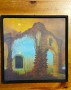 Mała reprodukcja obrazu Z. Beksińskiego, 23x23 cm