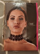 Chocker, miękka elegancka, seksowna opaska na szyję