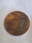 MEDAL 100 LAT FABRYKI URZĄDZEŃ MECHANICZNYCH 1890-1990 WYKROMAT CZĘSTOCHOWA