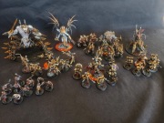 Warhammer 40k painted chaos army