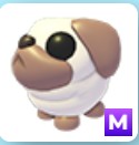 Roblox Adopt Me Mega Neon Snowball Pug
