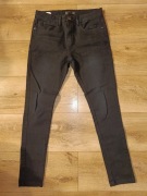 Spodnie jeansowe czarne typu slim Reporter young