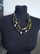 Korale, naszyjnik Promod zielony 