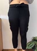 Spodnie wiskozowe bojówki do kostek z paskiem cargo z wiskozy Only M 38