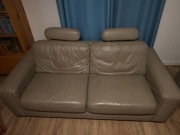 Skórzany komplet wypoczynkowy 3+2 – elegancja i wygoda na lata