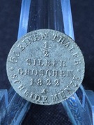 1/2 silber groschen 1822 Prusy
