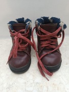 Buty zimowe skórzane rozmiar 20 bardzo ciepłe i ładne 