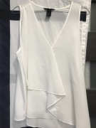 Elegancka śnieżnobiała bluzeczka hm 34