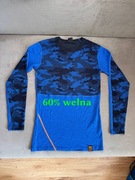 Longsleeve, koszulka z długim rękawem 60% wełna, Bula, r. S.-idealny stan