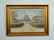 Stary obraz na płótnie sygnowany